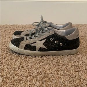 Black Sparkle Golden Goose